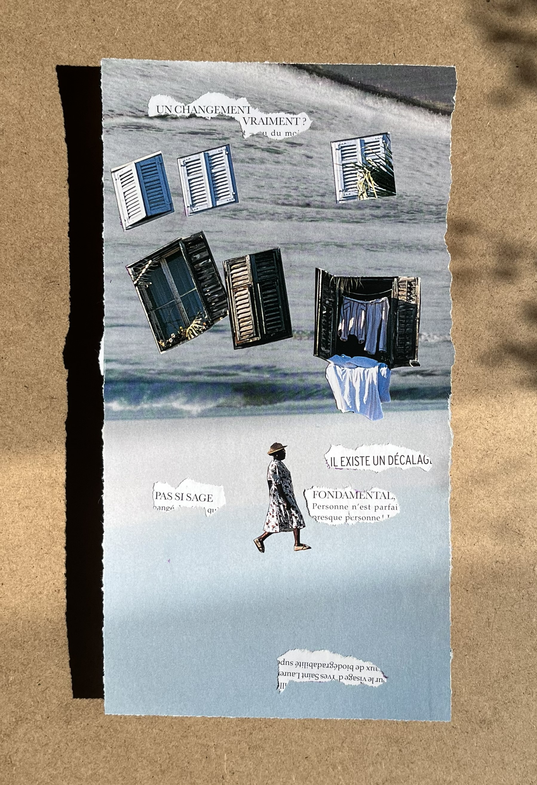 A Fundamental Shift, Paper collage